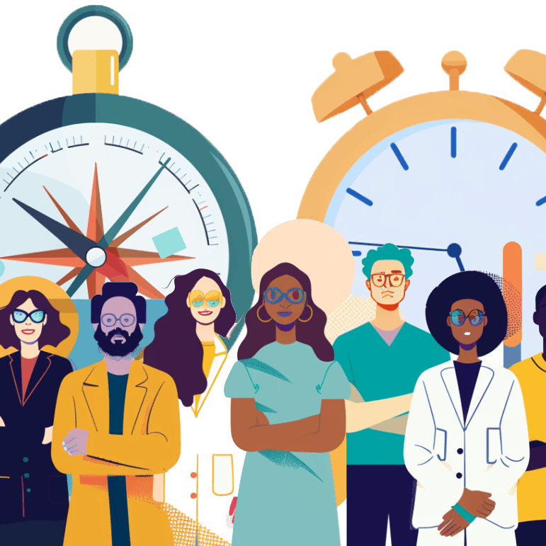 clock and the compass